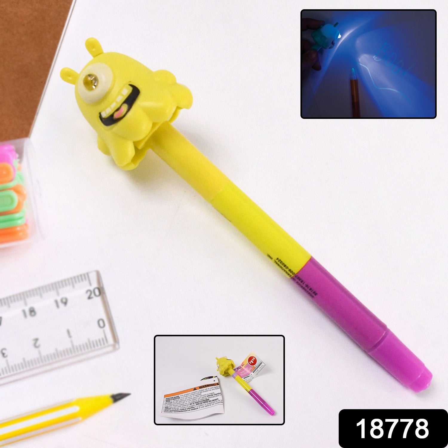3-in-1 Ball Pen With Marker And Light Versatile Writing Tool (1 Pc) 3-in-1 Ball Pen With Marker And Light Versatile Writing Tool (1 Pc)